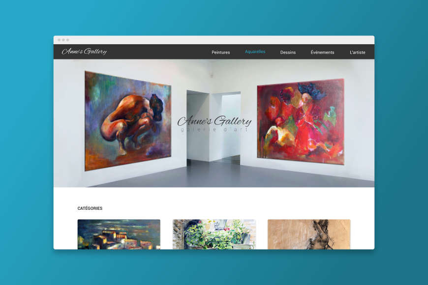 Virtual art exhibition.